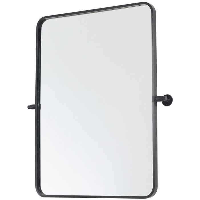 Everly 32 X 24 inch Black Mirror