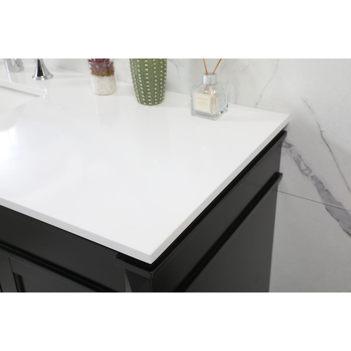 Bennett 60 X 21 X 35 inch Black Vanity Sink Set