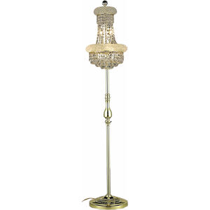 Primo 58 inch 60 watt Gold Floor Lamp Portable Light in Royal Cut
