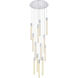 Weston 13 Light 30 inch Chrome Pendant Ceiling Light