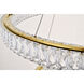 Monroe LED 42 inch Gold Chandelier Ceiling Light