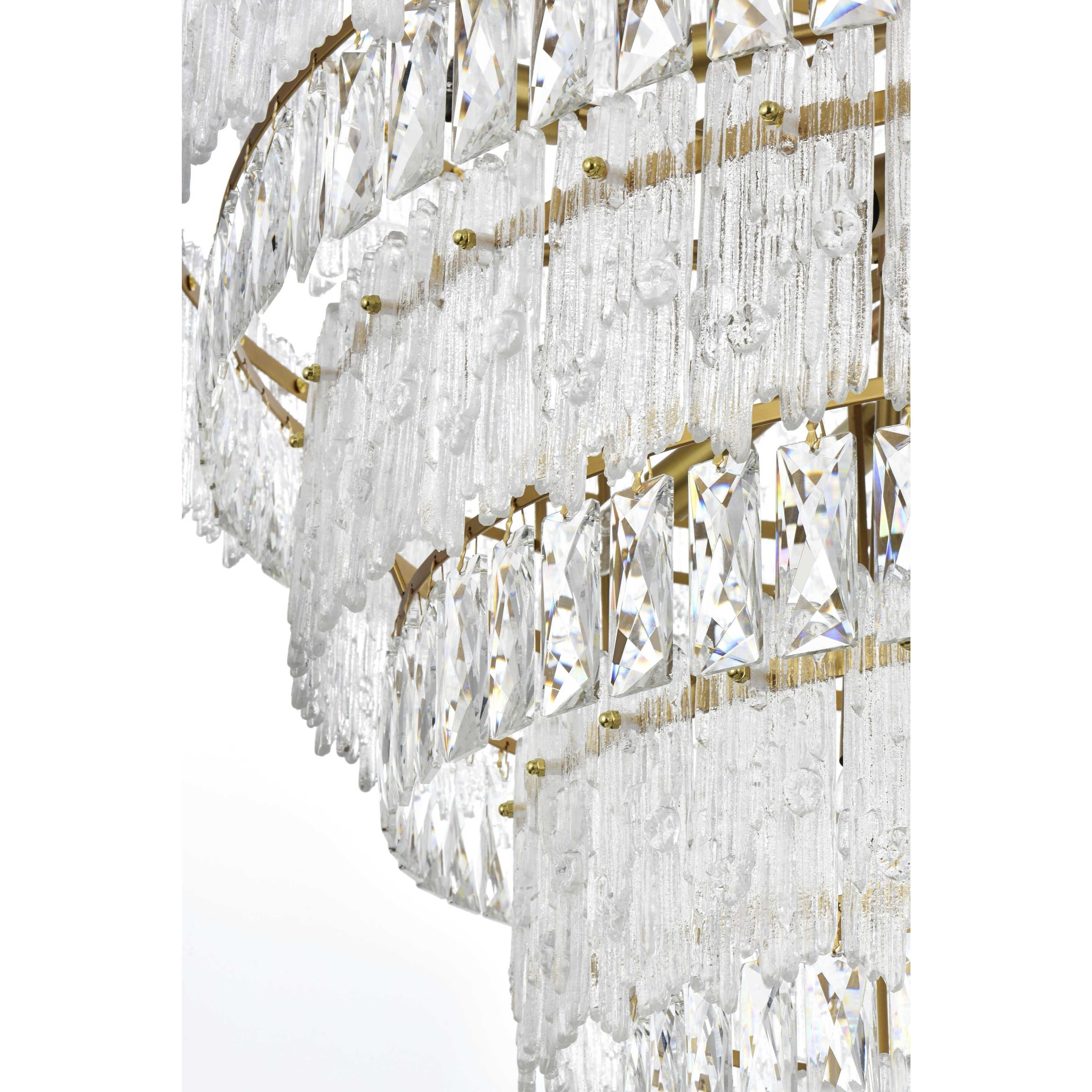 Emilia 27 Light 36 inch Satin Gold Chandelier Ceiling Light