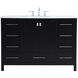 Irene 48 X 22 X 34 inch Black Vanity Sink Set