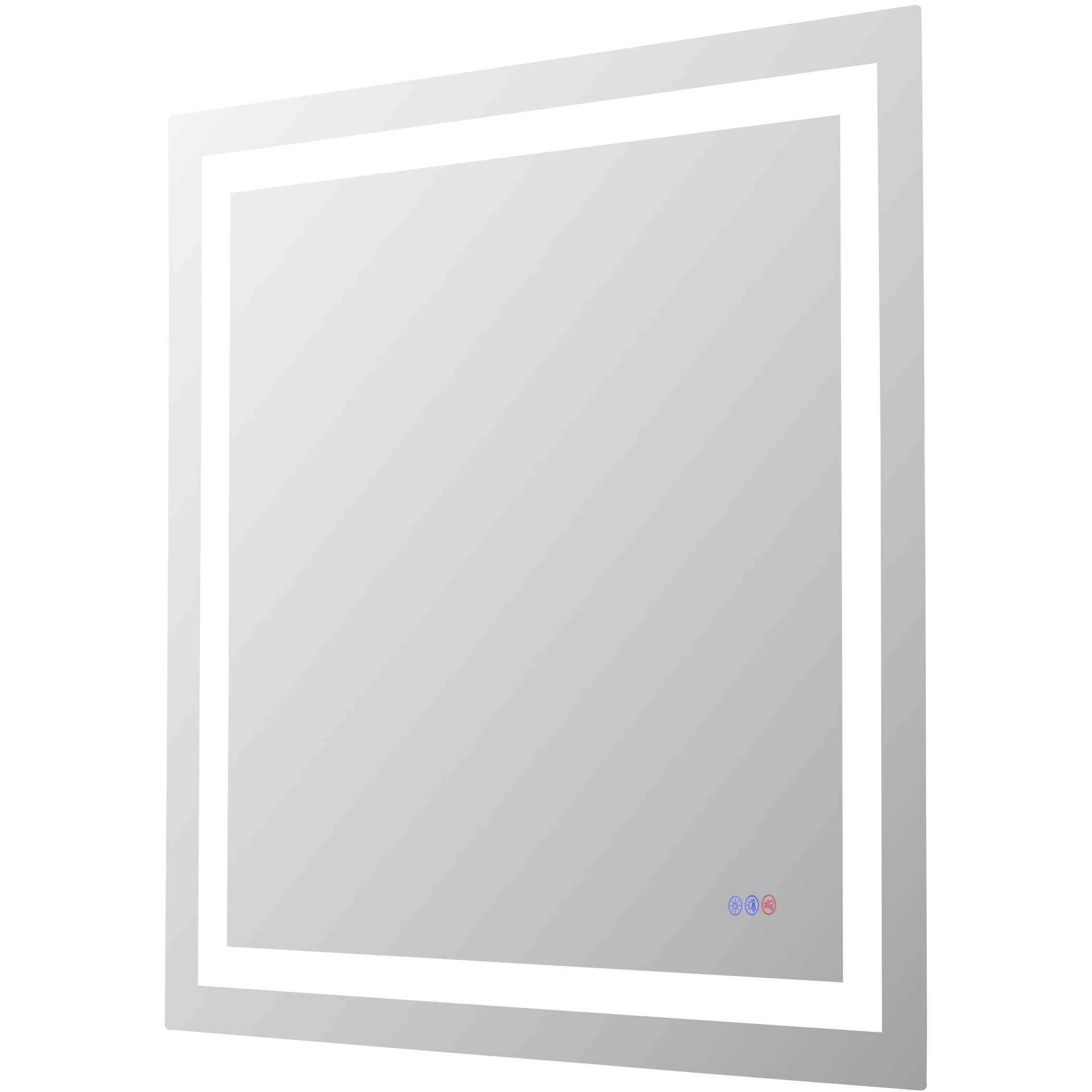 Riven 36 X 36 inch White LED Mirror