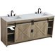 Austin 72 X 34 inch Natural Oak Bathroom Vanity Cabinet