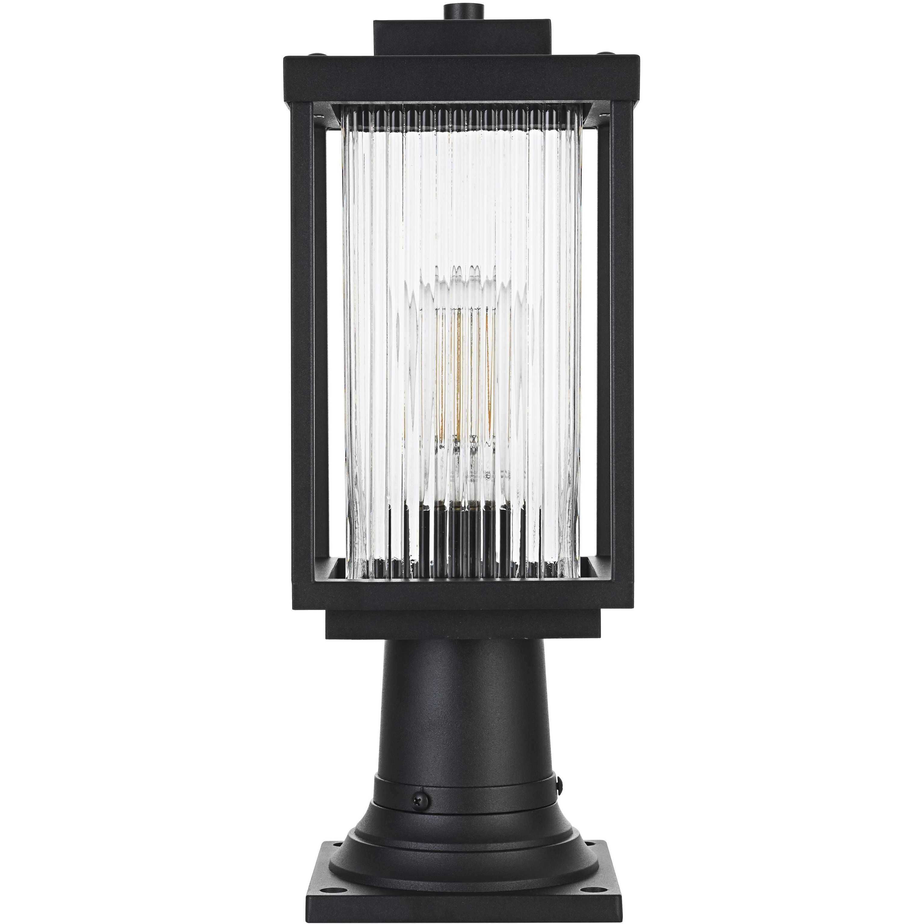 Ludlow 1 Light 16.5 inch Black Outdoor Post Light