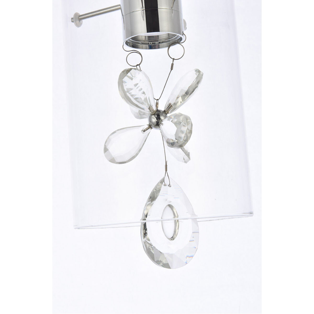 Hana 1 Light 7 inch Chrome Pendant Ceiling Light