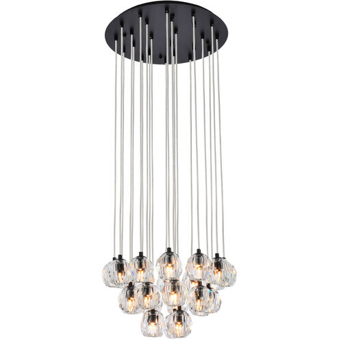 Eren 24 Light 19 inch Black Pendant Ceiling Light
