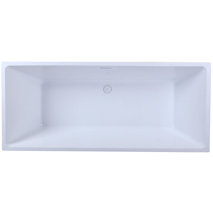 Turner Glossy White Bathtub in 72 in.