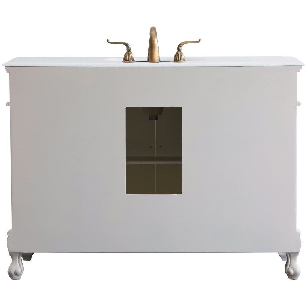 Danville 48 X 21 X 36 inch Antique White Vanity Sink Set