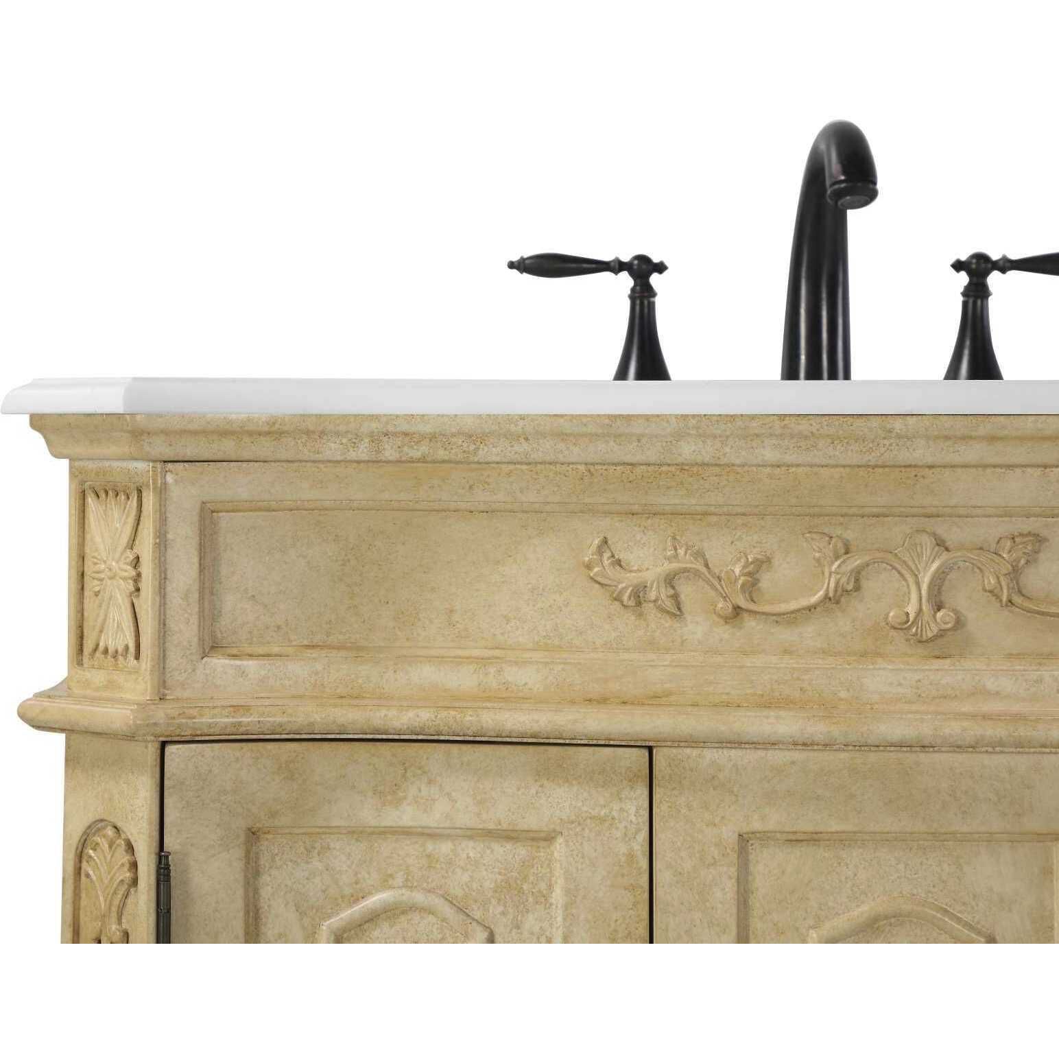 Danville 36 X 36 inch Antique Beige Bathroom Vanity Cabinet