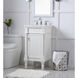 Lexington 19 X 18 X 35 inch Antique White Vanity Sink Set 