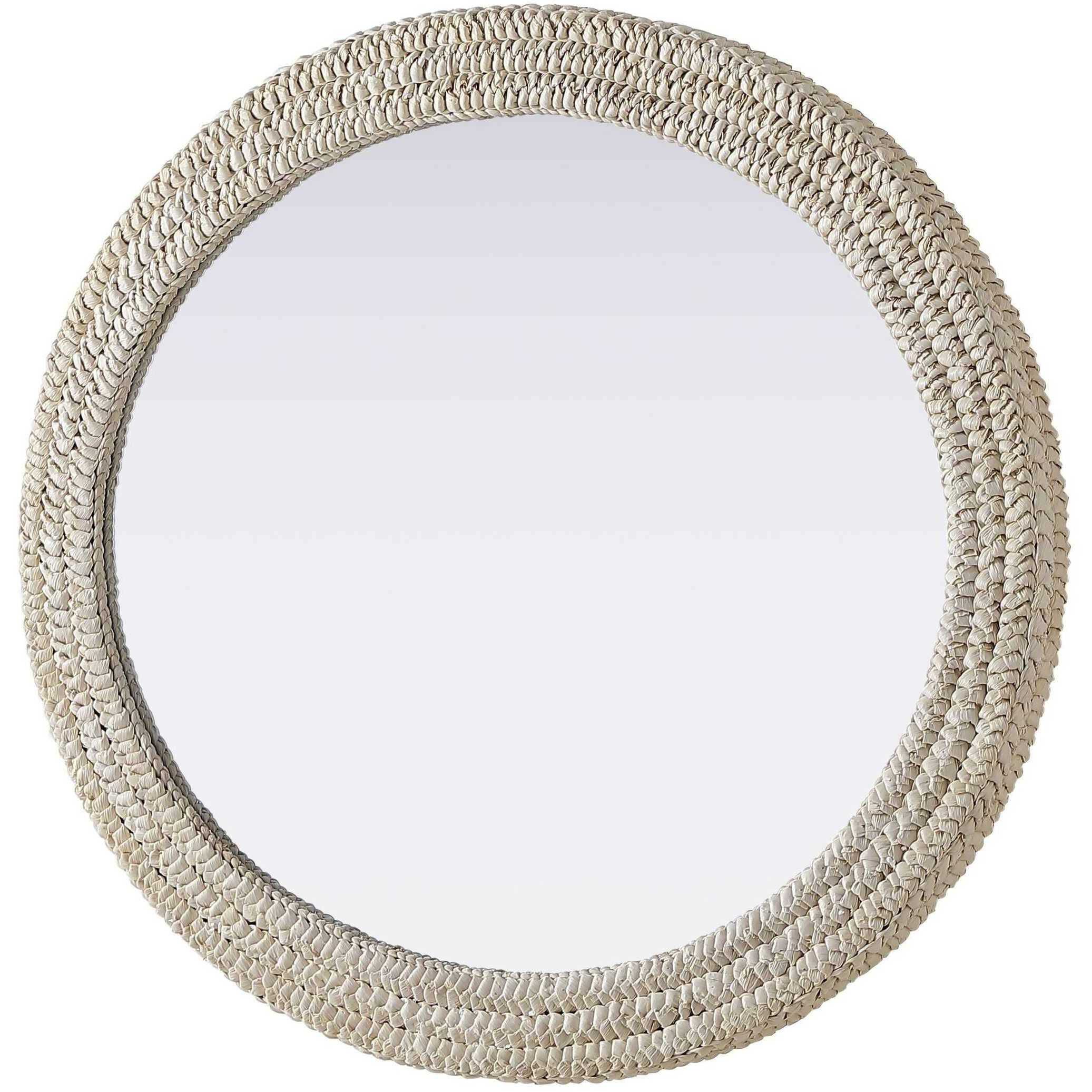 Marlowe 42 X 36 inch Linen White Mirror