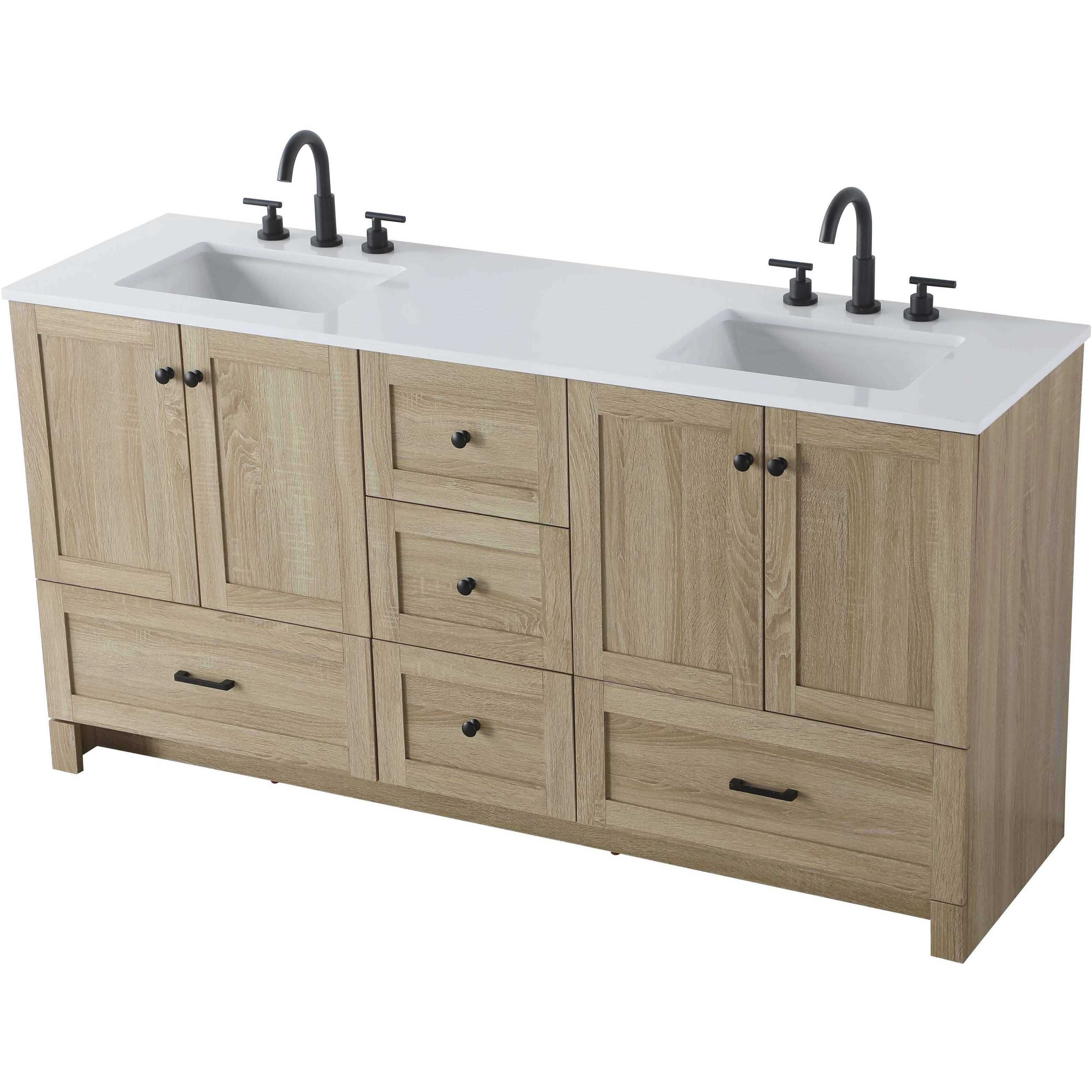 Soma 66 X 34 inch Mango Wood Bathroom Vanity Cabinet
