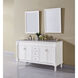 Lexington 60 X 21 X 35 inch Antique White with White Marble Vanity Set