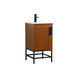 Eugene 19 X 18 X 33.5 inch Teak Vanity Sink Set