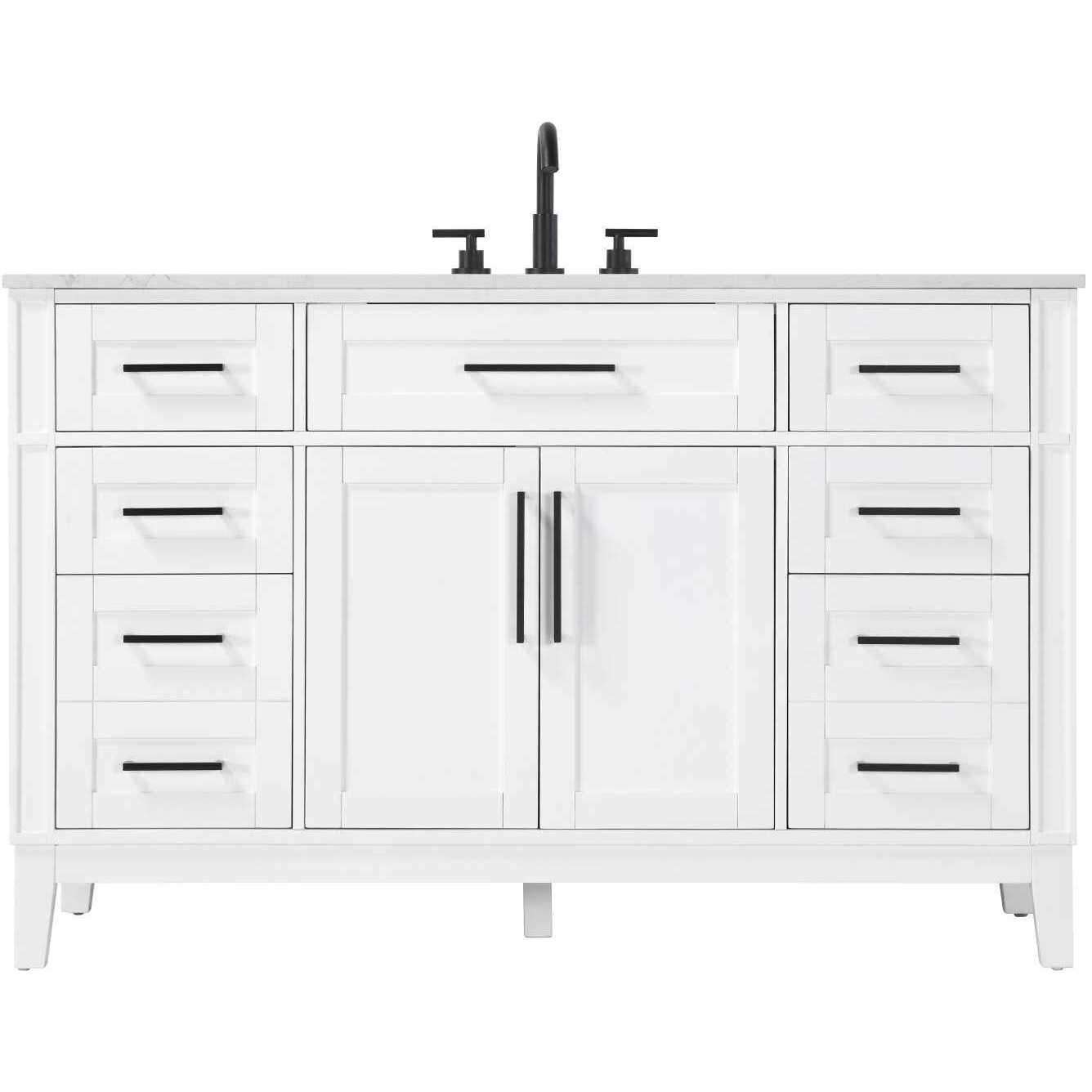Virginia 54 X 35 inch White Bathroom Vanity Cabinet