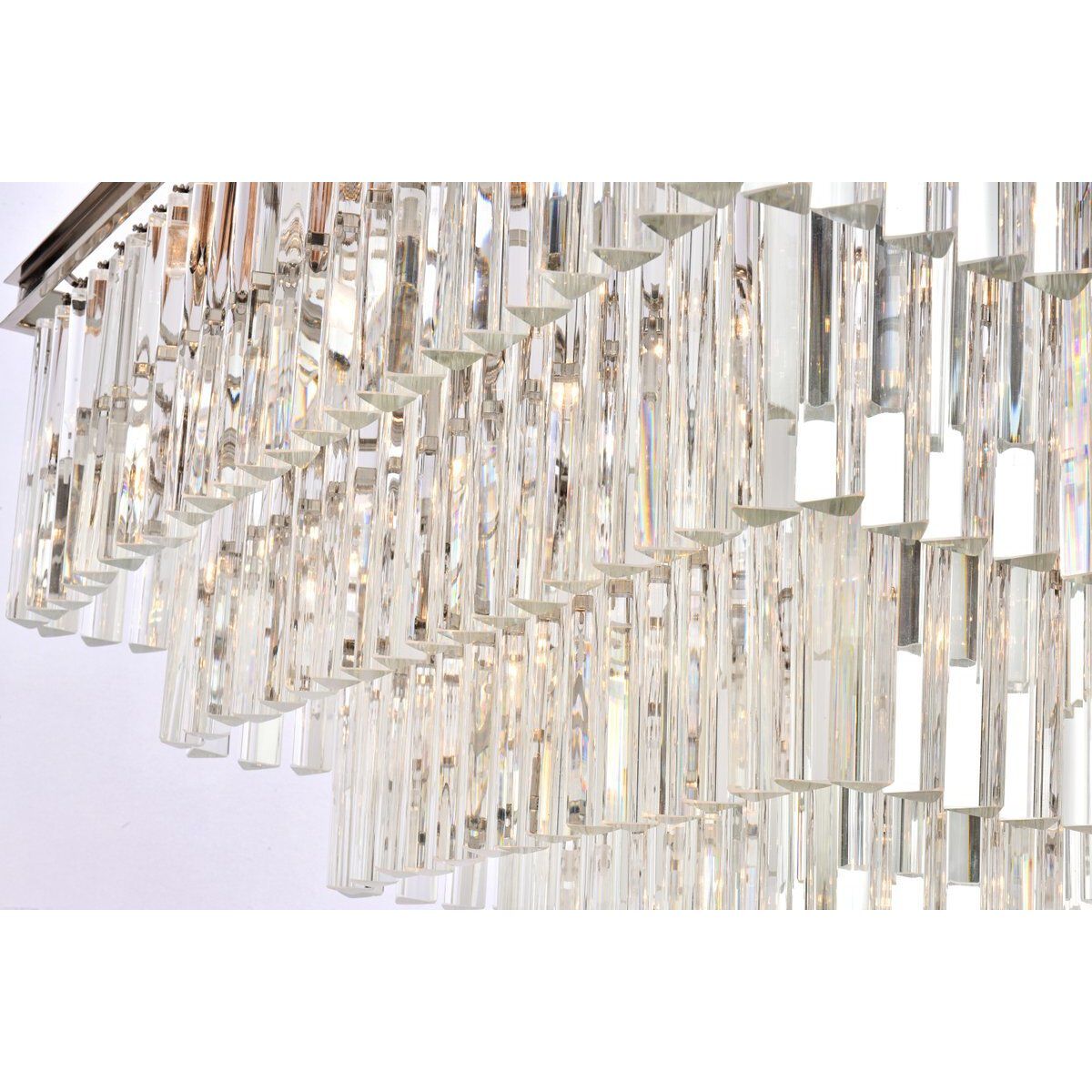 Sydney 21 Light 34 inch Polished Nickel Chandelier Ceiling Light