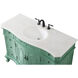 Danville 48 X 21 X 36 inch Vintage Mint Vanity Sink Set
