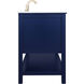 Metropolis 42 X 22 X 34 inch Blue Vanity Sink Set