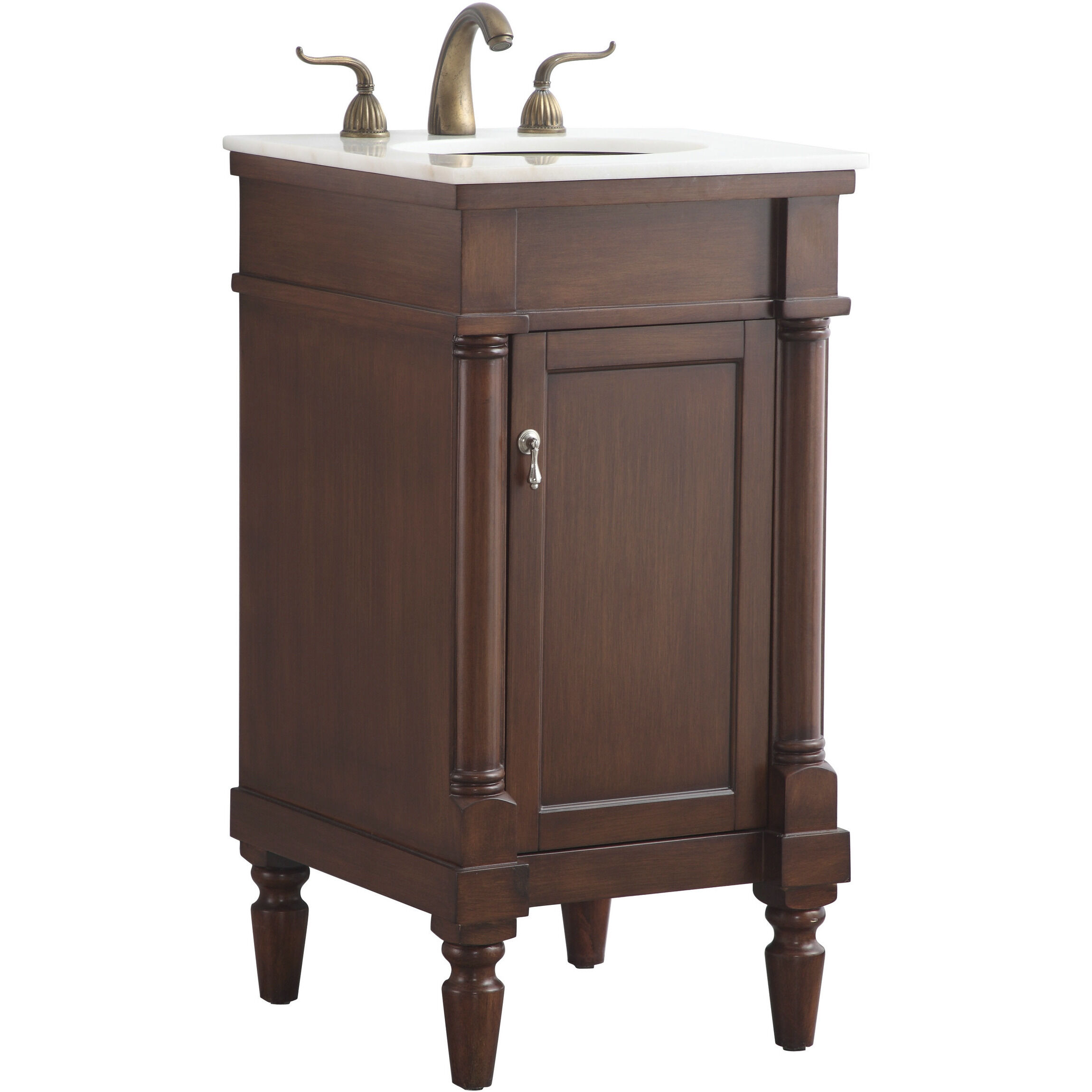 Lexington 19 X 18 X 35 inch Walnut Vanity Sink Set 
