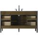 Blakely 60 X 34 inch Chocolate Oak Bathroom Vanity Cabinet
