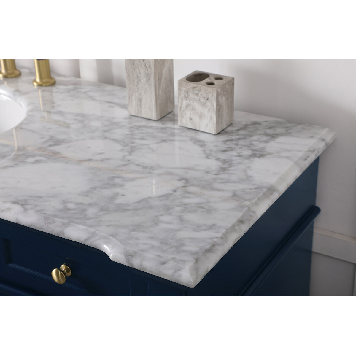 Wesley 60 X 22 X 35 inch Blue Vanity Sink Set