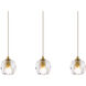 Eren 3 Light 28 inch Gold Linear Pendant Ceiling Light