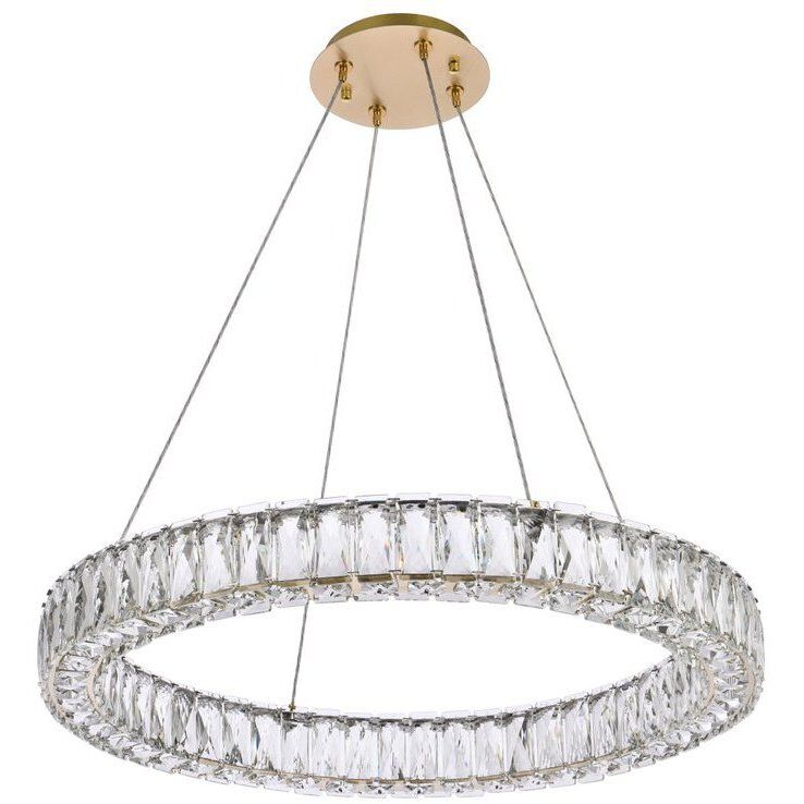 Monroe 1 Light 26 inch Gold Pendant Ceiling Light