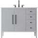 Blakely 42 X 34 inch Grey Bathroom Vanity Cabinet