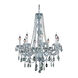 Verona 8 Light 28 inch Chrome Dining Chandelier Ceiling Light in Golden Teak, Royal Cut