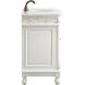 Bordeaux 48 X 22 X 36 inch Antique White Vanity Sink Set