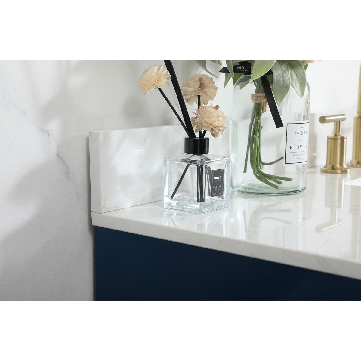 Blake 48 X 22 X 34 inch Blue Vanity Sink Set