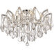 Maria Theresa 6 Light 24 inch Chrome Flush Mount Ceiling Light in Royal Cut