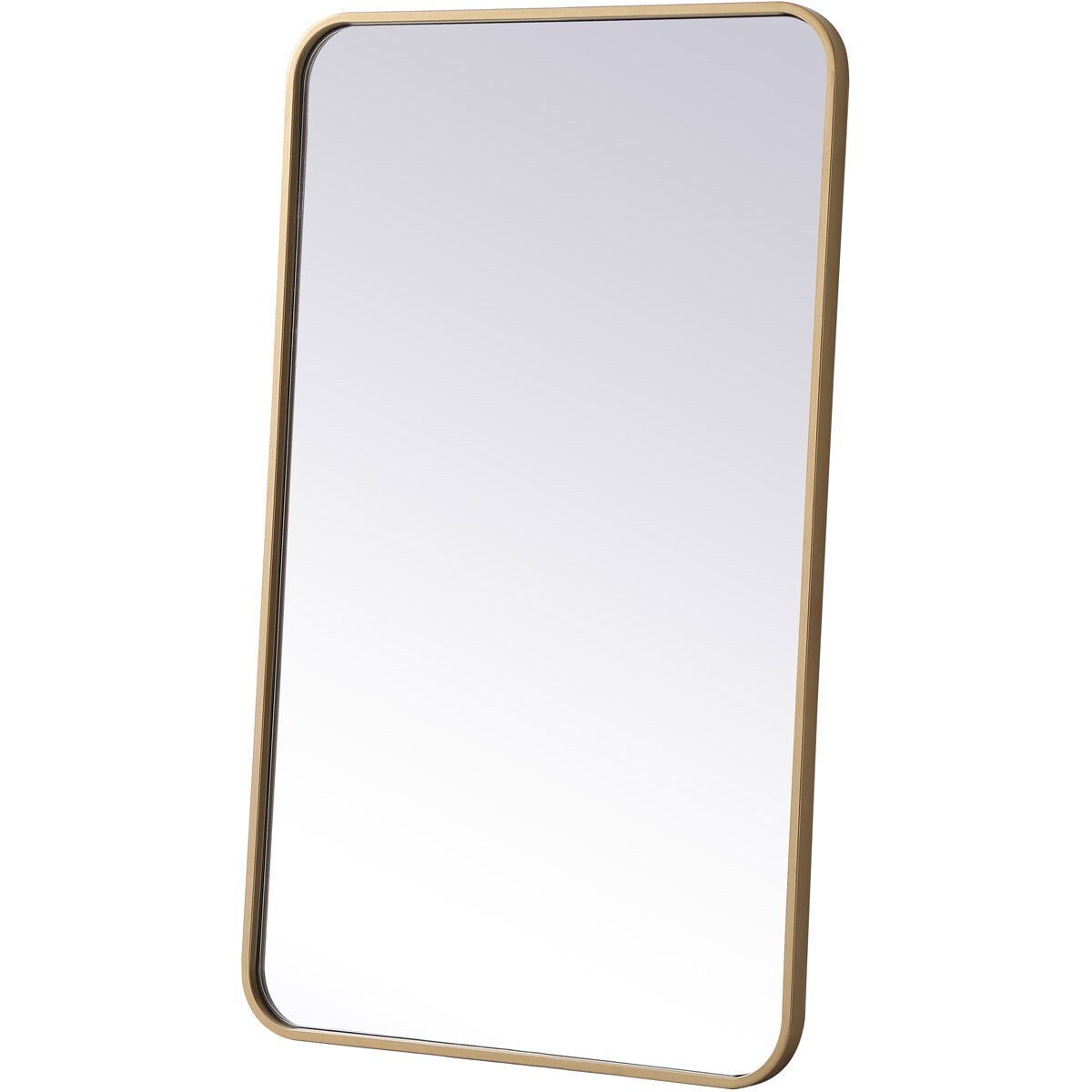 Evermore 36 X 22 inch Brass Mirror
