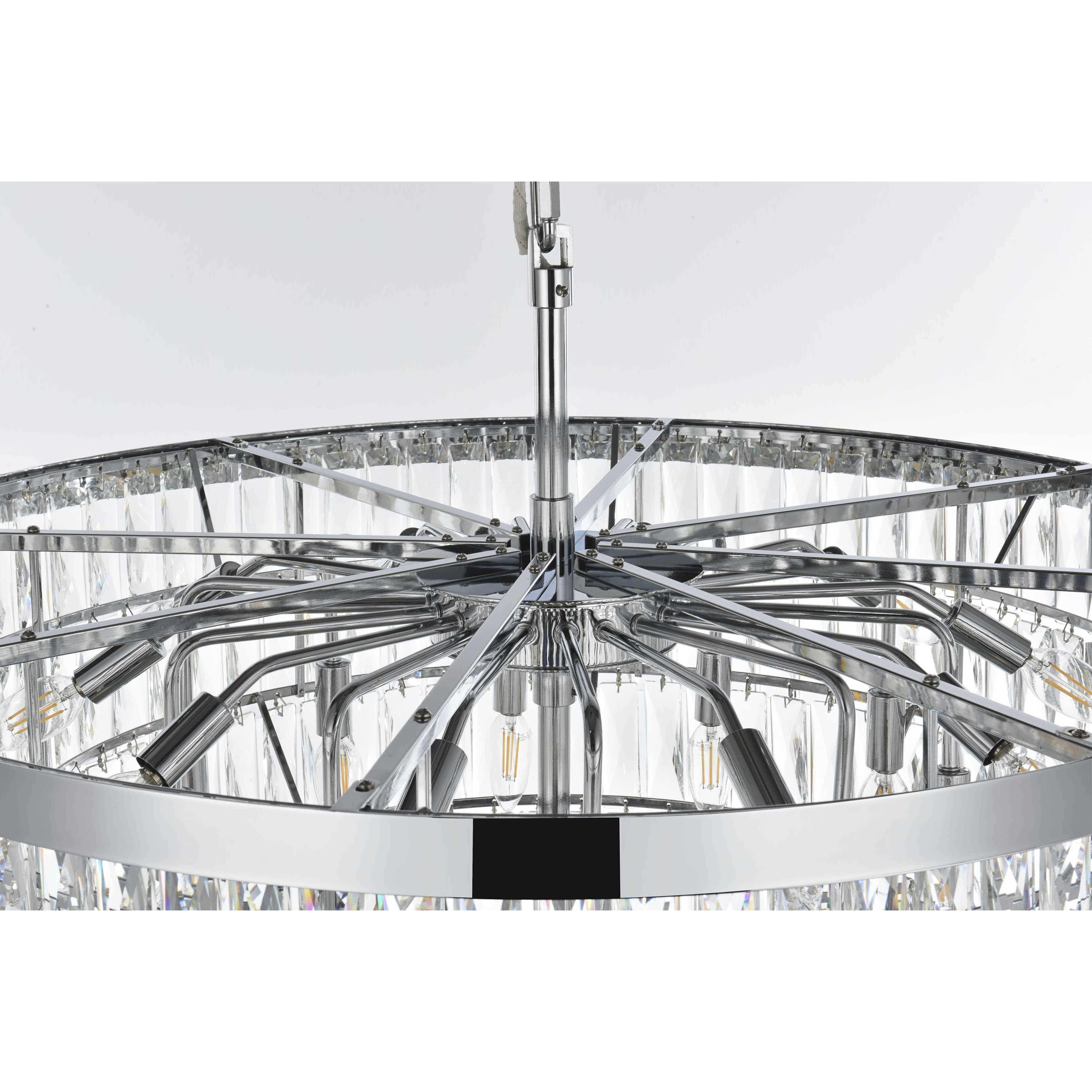 Josephine 29 Light 36 inch Chrome Chandelier Ceiling Light