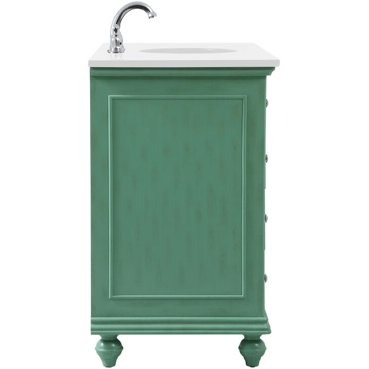 Otto 48 X 21 X 35 inch Vintage Mint Vanity Sink Set