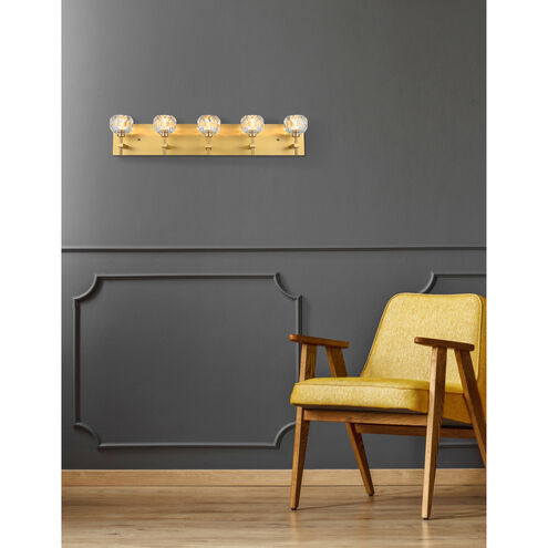 Graham 5 Light 32 inch Gold Wall Sconce Wall Light