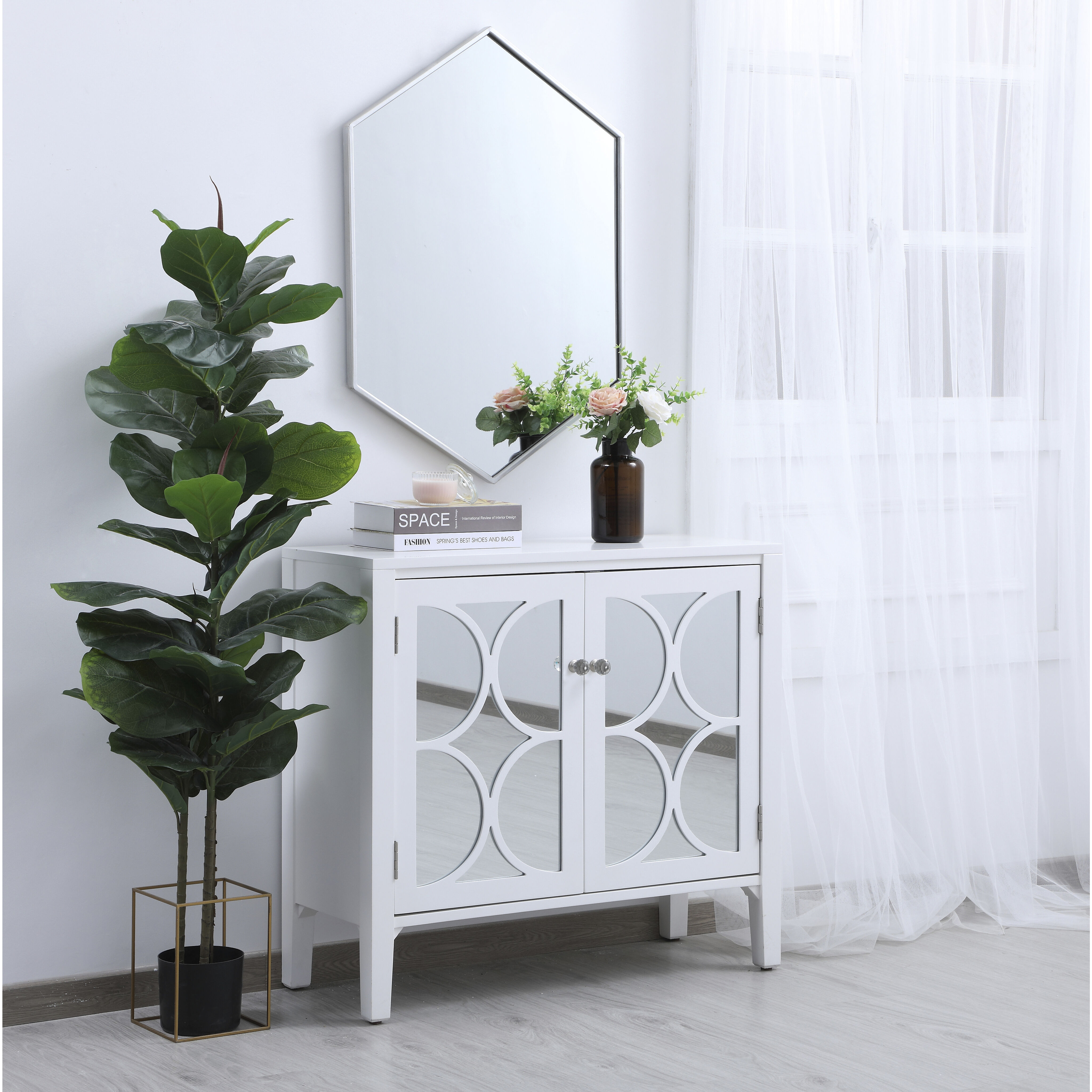 Eternity 34 X 24 inch Silver Wall Mirror