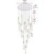 Aurora 25 Light 42 inch Chrome Chandelier Ceiling Light
