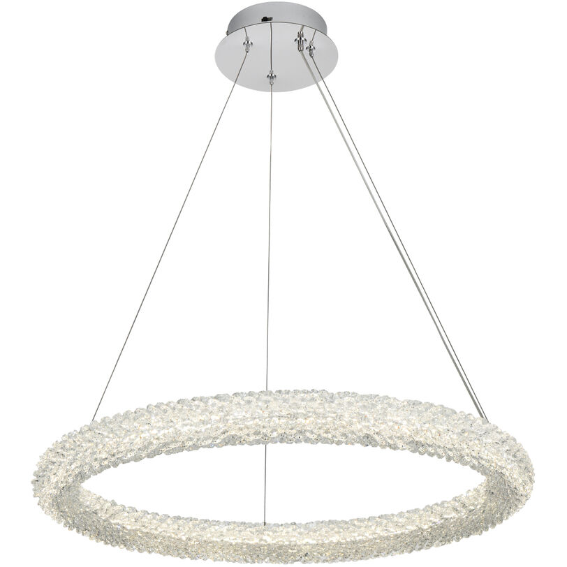 Bowen 1 Light 26 inch Chrome Chandelier Ceiling Light