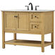 Metropolis 42 X 22 X 34 inch Natural Wood Vanity Sink Set