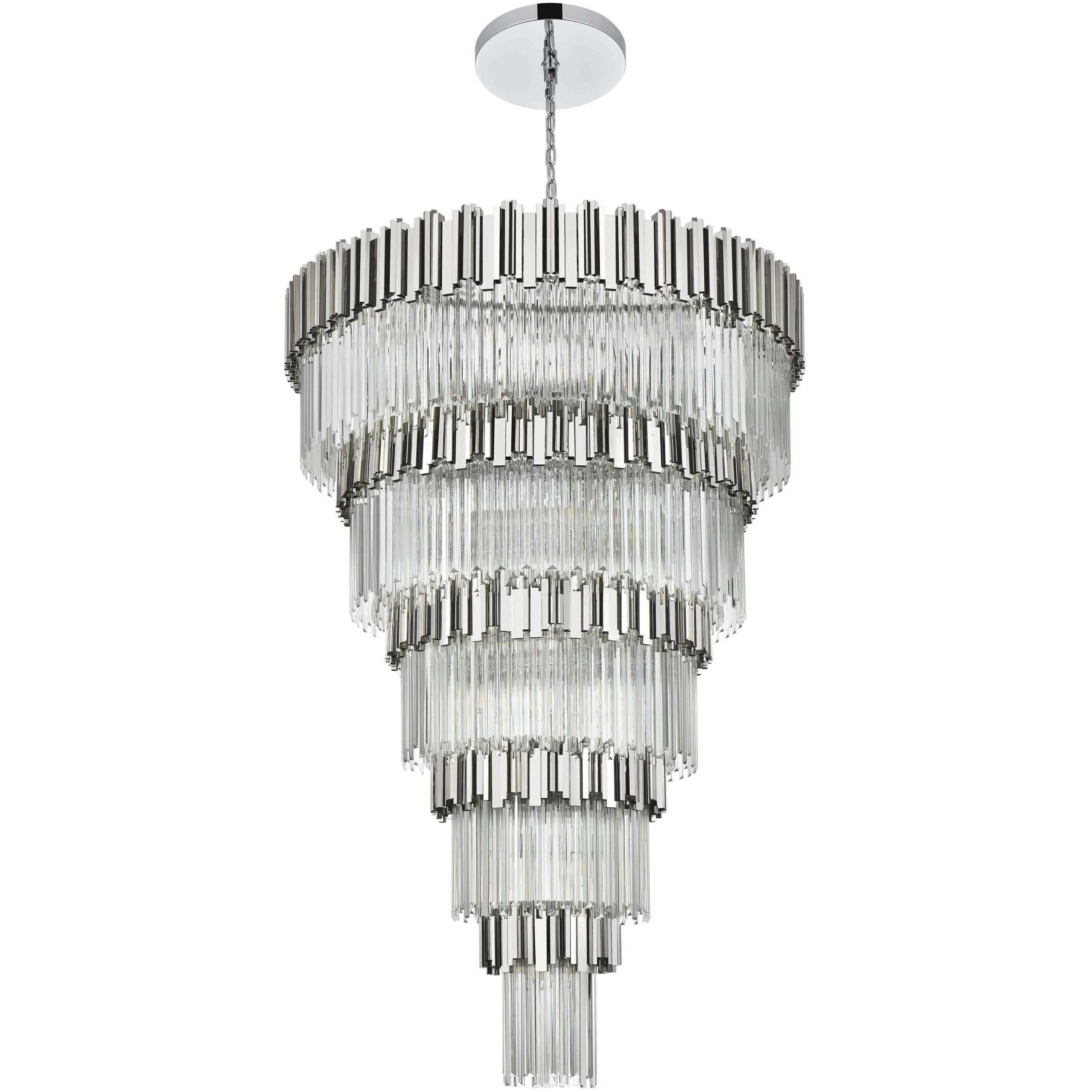 Willow 39 Light 48 inch Chrome Chandelier Ceiling Light