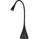 Illumen 28 inch 3.5 watt Matte Black LED Desk Lamp Portable Light, with USB Port