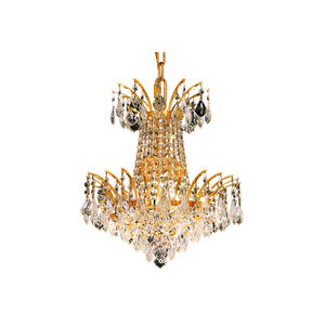 Victoria 4 Light 16 inch Gold Dining Chandelier Ceiling Light in Elegant Cut