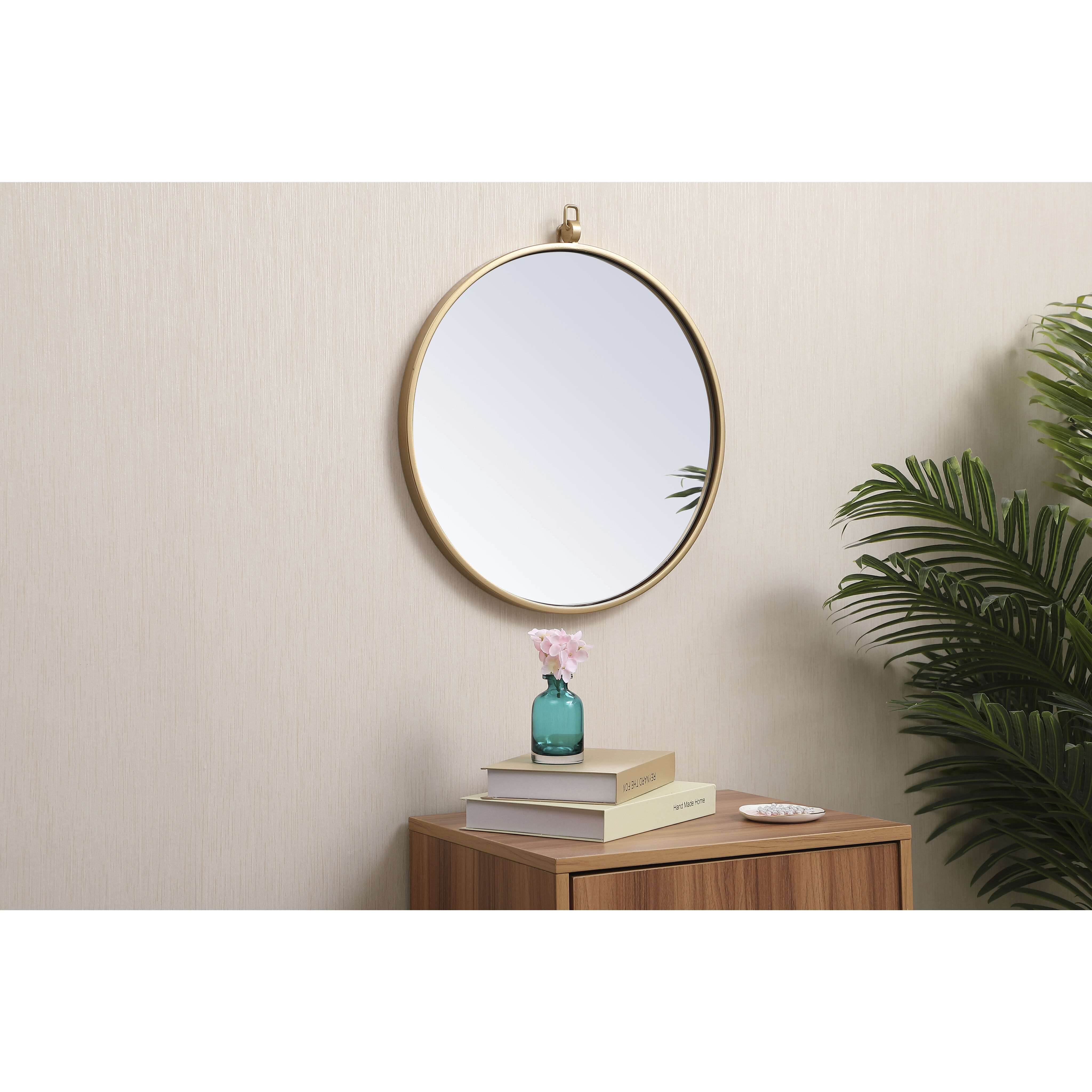 Eternity 18 X 18 inch Brass Wall Mirror