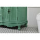 Danville 60 X 21 X 36 inch Vintage Mint Vanity Sink Set