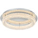 Bowen 1 Light 22 inch Chrome Flush Mount Ceiling Light