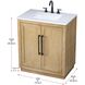 Chase 30 X 34 inch Linen Oak Bathroom Vanity Cabinet