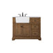 Franklin 42 X 22 X 35 inch Driftwood Bathroom Vanity Cabinet